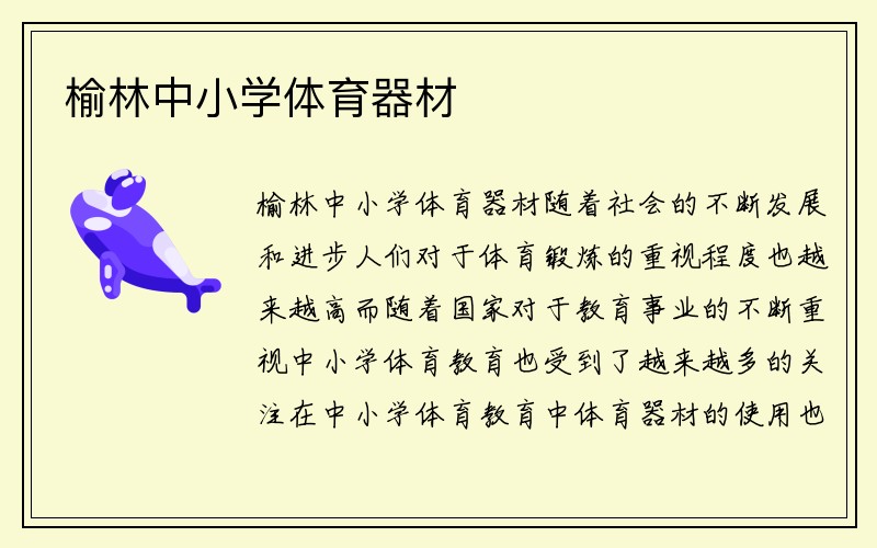 榆林中小学体育器材